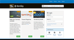 Desktop Screenshot of blackboard.bentley.edu