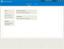 Tablet Screenshot of blackboard.bentley.edu