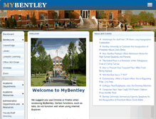 Tablet Screenshot of my.bentley.edu